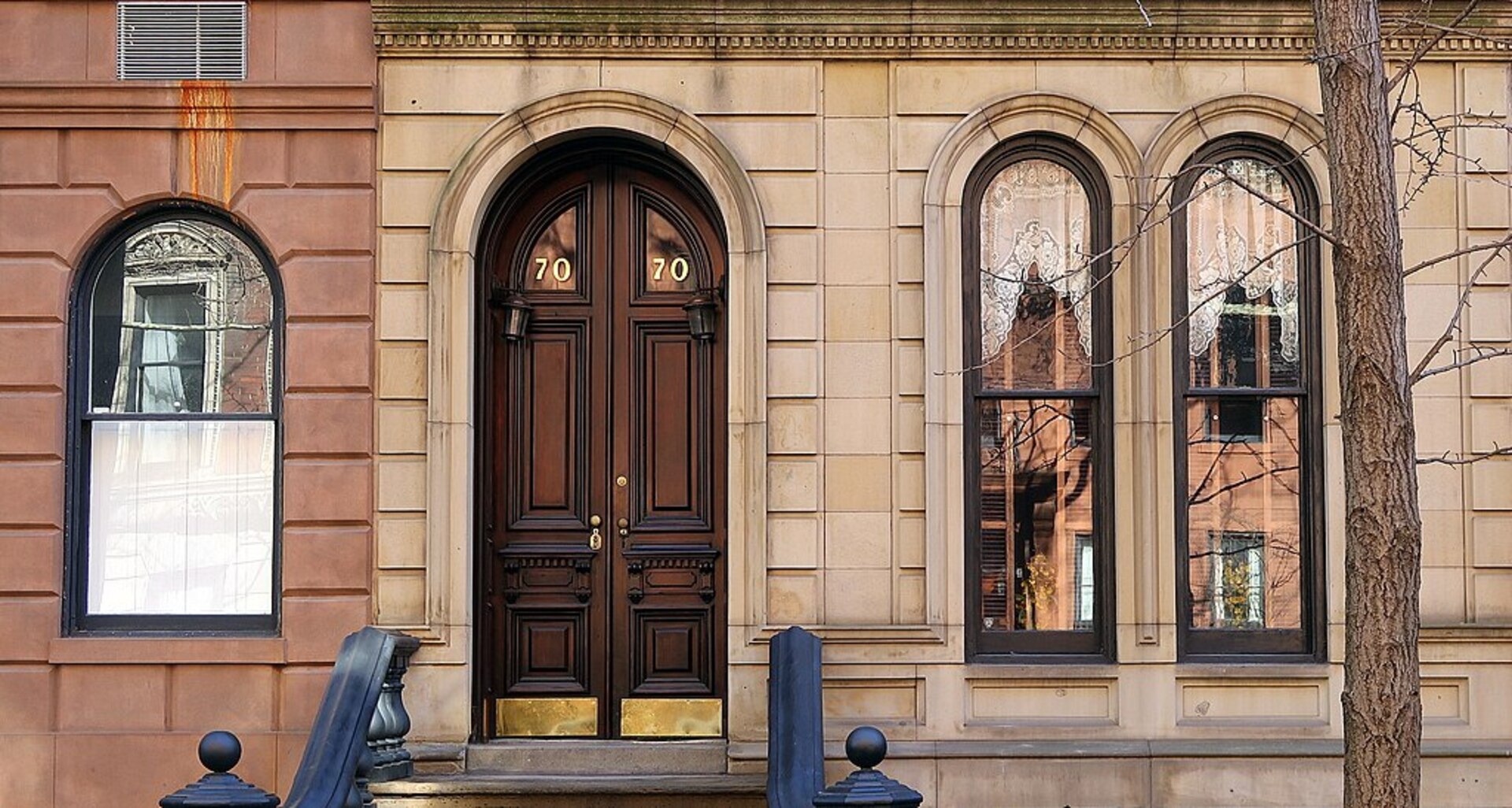 Greenwich Village historic brownstone buildings